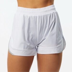 Alphalete Infinity Stride Shorts with Liner - White NWT